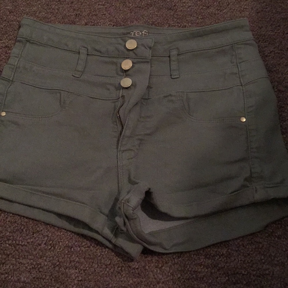 Olive green shorts